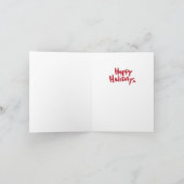 Funkelnd Snowman-Urlaubskarte Feiertagskarte (Innenseite)