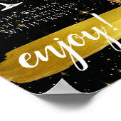 Funkelnd So Elegant Bridal Brunch Mimosa Bar Sign Poster (Ecke)