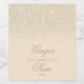 Funkelnd Sparkling Glitzer Weinetikett (Einzelnes Label)