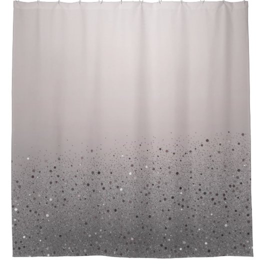 Funkelnd Sparkon-Glitzer in Rosa Duschvorhang (Vorderseite)