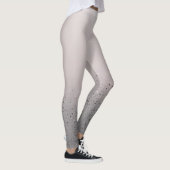 Funkelnd Sparkon-Glitzer in Rosa Leggings (Rechts)