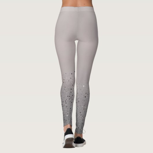 Funkelnd Sparkon-Glitzer in Rosa Leggings (Rückseite)