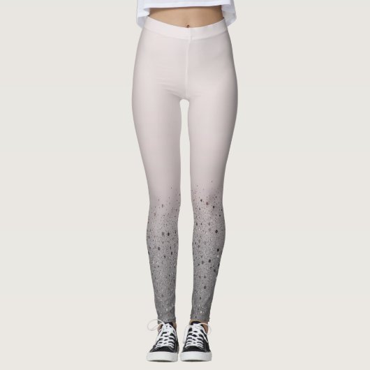Funkelnd Sparkon-Glitzer in Rosa Leggings (Vorderseite)