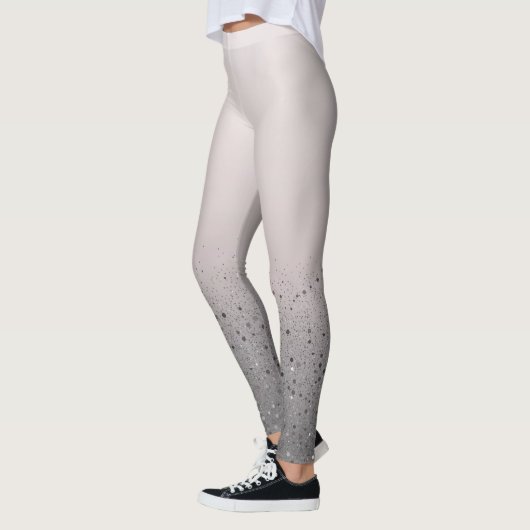 Funkelnd Sparkon-Glitzer in Rosa Leggings (Links)