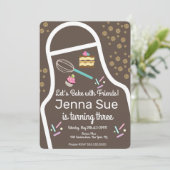 Funkelnd Sprinkle Cupcake zum Geburtstag Einladung (Stehend Vorderseite)