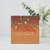 Funkelnd Stars Party Geburtstagseinladung Einladung (Stehend Vorderseite)