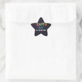 funkelnd Stern-Aufkleber (Tasche)