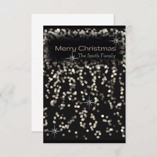 Funkelnd Sterne in Schwarz und Weiß (Vorne/Hinten)