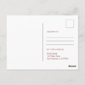 Funkelnd Sterne und Blume Einhorn Geburtstag Postkarte (Rückseite)