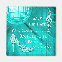 Funkelnd Stilett-Ferse Bachelorette Save the Date
