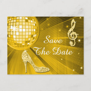Funkelnd Stiletto Heel 15. Geburtstag Save the Dat Ankündigungspostkarte