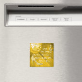 Funkelnd Stiletto Heel 50. Geburtstag Save the Dat Magnet (In Situ (Geschirrspüler))