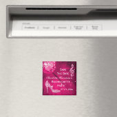 Funkelnd Stiletto Heel Bachelorette Save the Date Magnet (In Situ (Geschirrspüler))