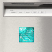 Funkelnd Stiletto Heel Quinceañera Save the Date Magnet (In Situ (Geschirrspüler))