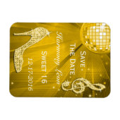Funkelnd Stiletto Heel Sweet 16 Magnet (Horizontal)