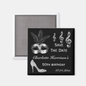 Funkelnd Stiletto, Masquerade und Musik Save the D Magnet (Vorderseite/Rückseite)