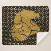 FUNKELND THANG Chow Imitate metallische Sherpa Dec Sherpadecke (Vorderseite (Horizontal))