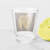 FUNKELND THANG Chow Imitate metallisches Shotglas Schnapsglas (Rückseite)