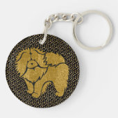 FUNKELND THANG Chow Imitate Schlüsselanhänger aus  (Rückseite)