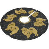 FUNKELND THANG Finnischer Lapphund Xmas Baumrock Polyester Weihnachtsbaumdecke (Schrägansicht)