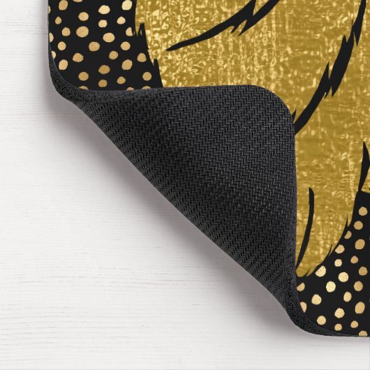 FUNKELND THANG LAPPHUND Imitate Folie Mousepad (Ecke)