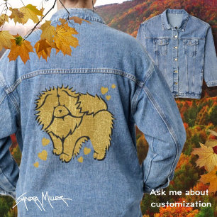 FUNKELND THANG Rohschnecke Imitate metallhaltig Jeansjacke