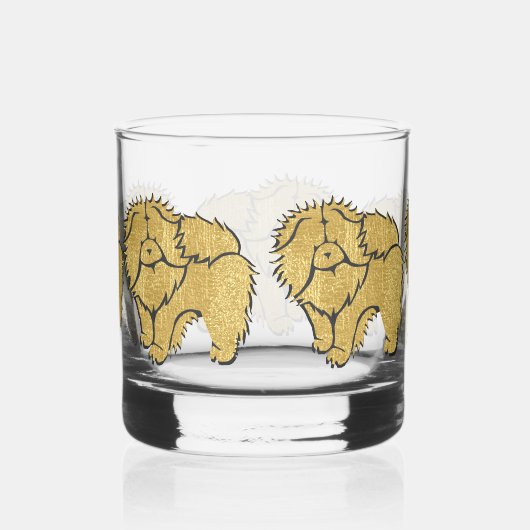 Funkelnd Thang Rough Chow Rocks Glas (Rechts)