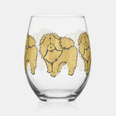 Funkelnd Thang Rough Chow Stemless Weinglas Weinglas Ohne Stiel (Links)