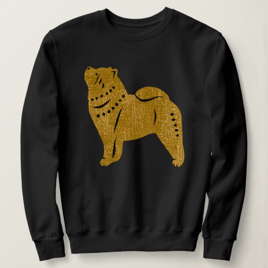 FUNKELND THANG SMOOTH Chow Imitate metallische Shi Sweatshirt (Design vorne)