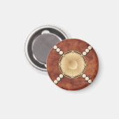 Funkelnd Topaz und Perlen Küchenmagnet Magnet (Vorderseite/Rückseite)