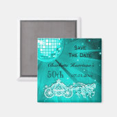 Funkelnd Trainer & Pferde 50. Geburtstag Save the Magnet (Vorderseite/Rückseite)