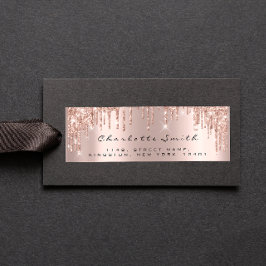 Funkelnd Tropfen Rose Erröten Rücksendeadressen-Au