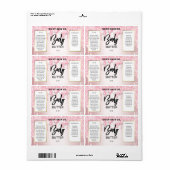 Funkelnd Tropfmarken für Glitzer Rosa Buttermarken (Vorne)