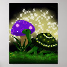 Funkelnd Turtle Poster