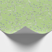 Funkelnd Twilight Minze Grün Laurel Silberdiamante Geschenkpapier (Ecke)