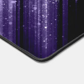 Funkelnd ultraviolette Galaxie Zickzack Monogramm Schreibtischunterlage (Ecke)