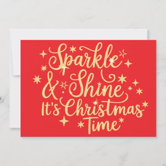 Funkelnd und sauber Weihnachten Weihnachten Glitze (Vorderseite)