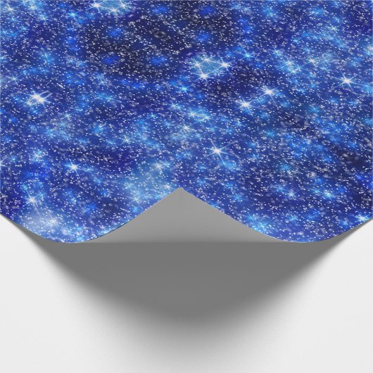 Funkelnd und Starry Night Sky Geschenkpapier (Ecke)
