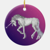 Funkelnd Unicorn-Fantasie Keramik Ornament (Hinten)