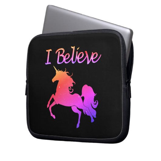 Funkelnd Unicorn Laptopschutzhülle (Vorderseite Links)