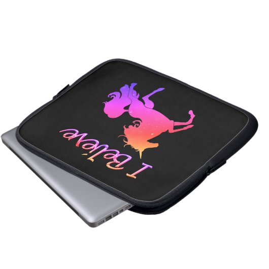 Funkelnd Unicorn Laptopschutzhülle (Vorne Knopf)