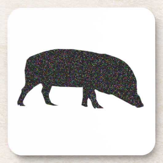Funkelnd Untersetzer Pig Cork (Vorderseite)