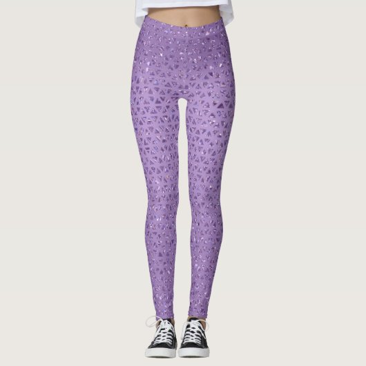 Funkelnd Violett-Leggings Leggings (Vorderseite)