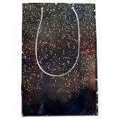 Funkelnd Wasserfarbe Erde Rustikale Moderne Glam P Mittlere Geschenktüte (Vorderseite)