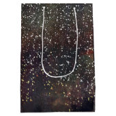 Funkelnd Wasserfarbe Erde Rustikale Moderne Glam P Mittlere Geschenktüte (Rückseite)