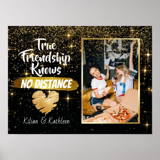 Funkelnd Weggehen Freundschaft Distanz Foto Poster (Vorne)