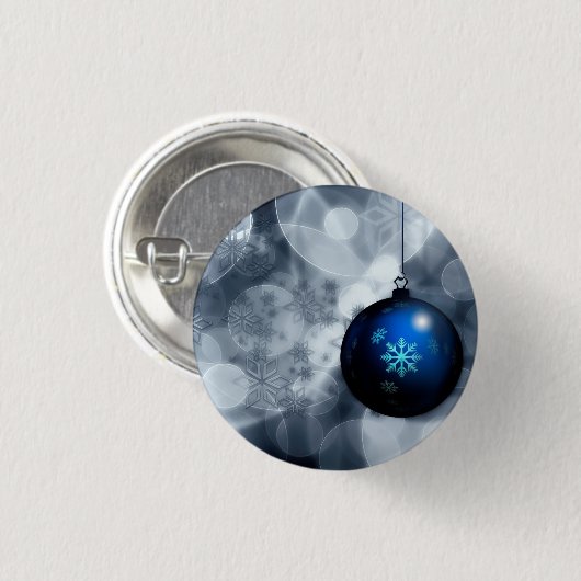 Funkelnd Weihnachten Button (Vorne & Hinten)