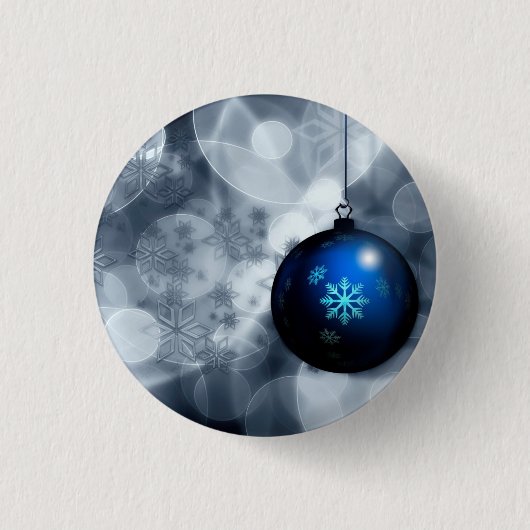 Funkelnd Weihnachten Button (Vorderseite)