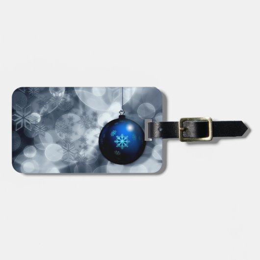 Funkelnd Weihnachten Gepäckanhänger (Vorderseite horizontal)