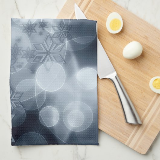 Funkelnd Weihnachten Geschirrtuch (Viertel Falte)